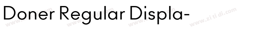 Doner Regular Displa字体转换 Doner Regular Displa字体转换
